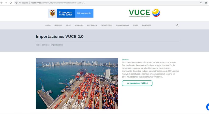 469 usuarios del Plan Vallejo podrán crear y radicar el CIP en la VUCE y ya no en la DIAN.