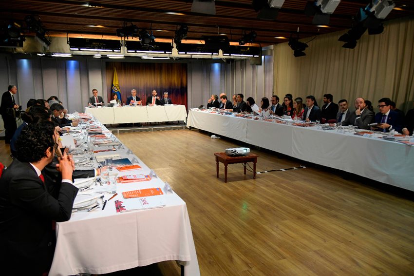 El Presidente y la Ministra de Educación encabezaron la reunión del Consejo. Foto: Juan Pablo - Presidencia.
