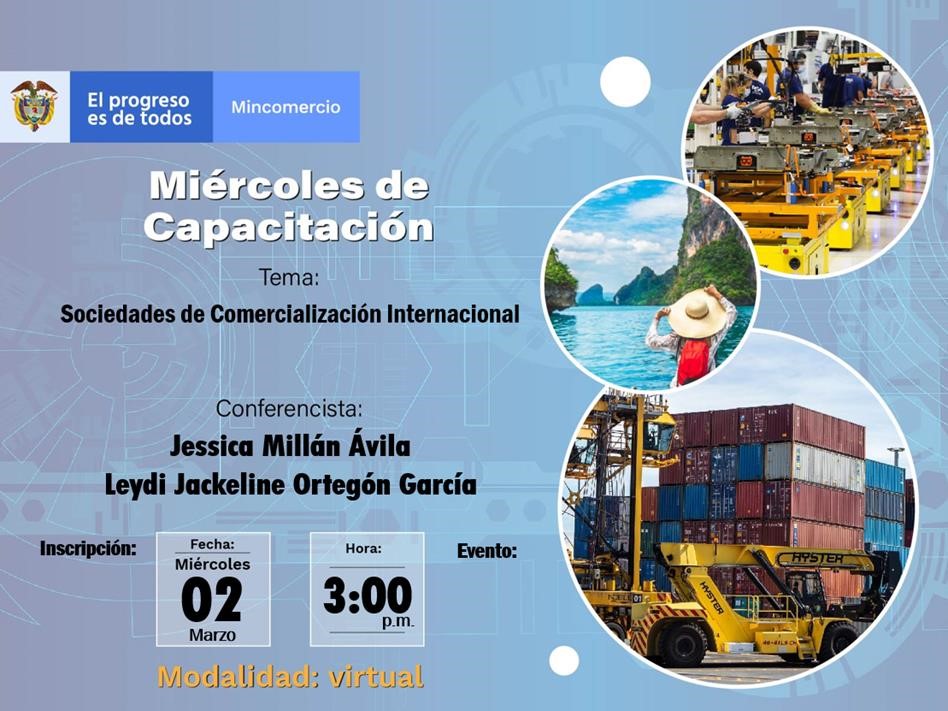 evento Sociedades de Comercialización Internacional