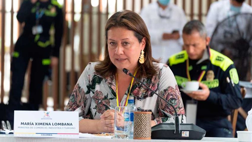 Intervención de la ministra Ximena Lombana en el X Gabinete Binacional que se desarrolló en Cartagena.