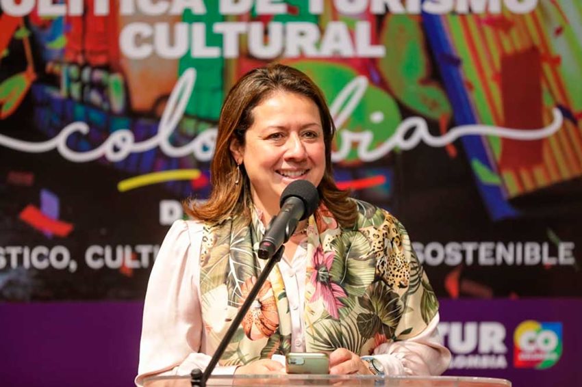 Intervención de la ministra Ximena Lombana durante la presentación de la nueva Política de Turismo Cultural.