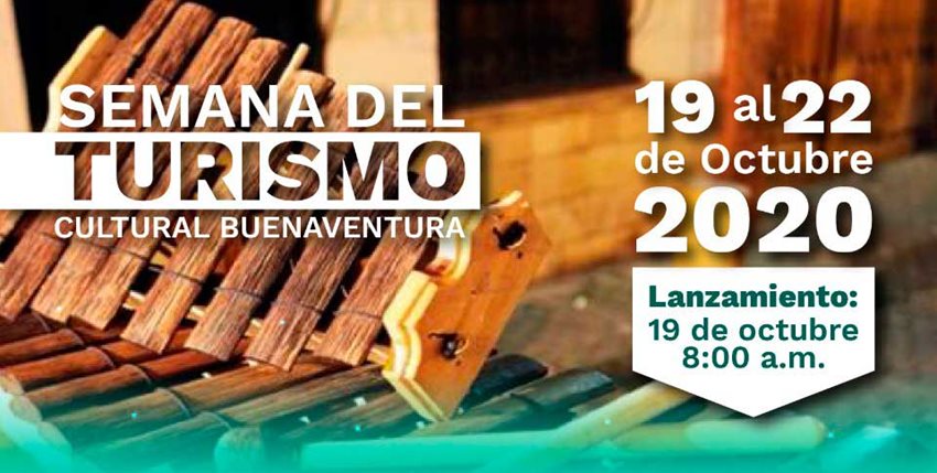 La semana del turismo cultural para Buenaventura se llevará a cabo del 19 al 22 de octubre de 2020.