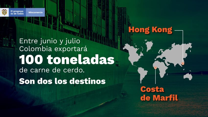 El primer contenedor con 25 toneladas zarpará desde el puerto de Cartagena hacia Hong Kong.