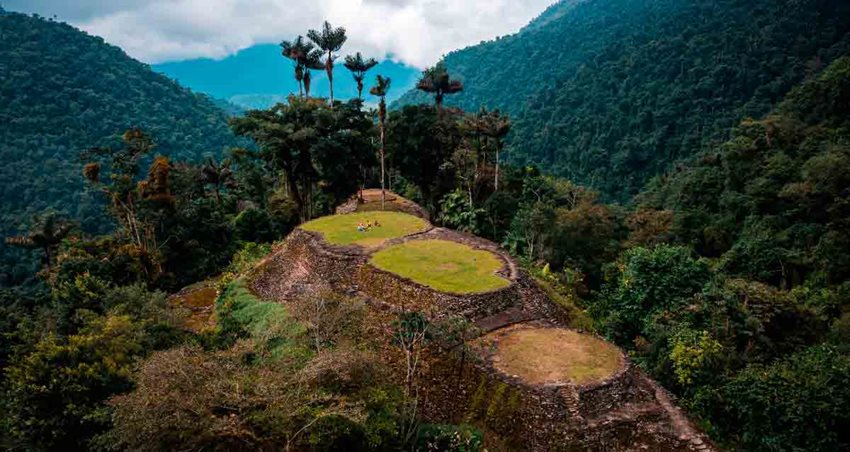 Panóramica de la emblemática Ciudad Perdida, en la Sierra Nevada de Santa Marta.