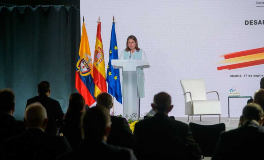 Ministra María Ximena Lombana en el marco de la visita de Estado a España.