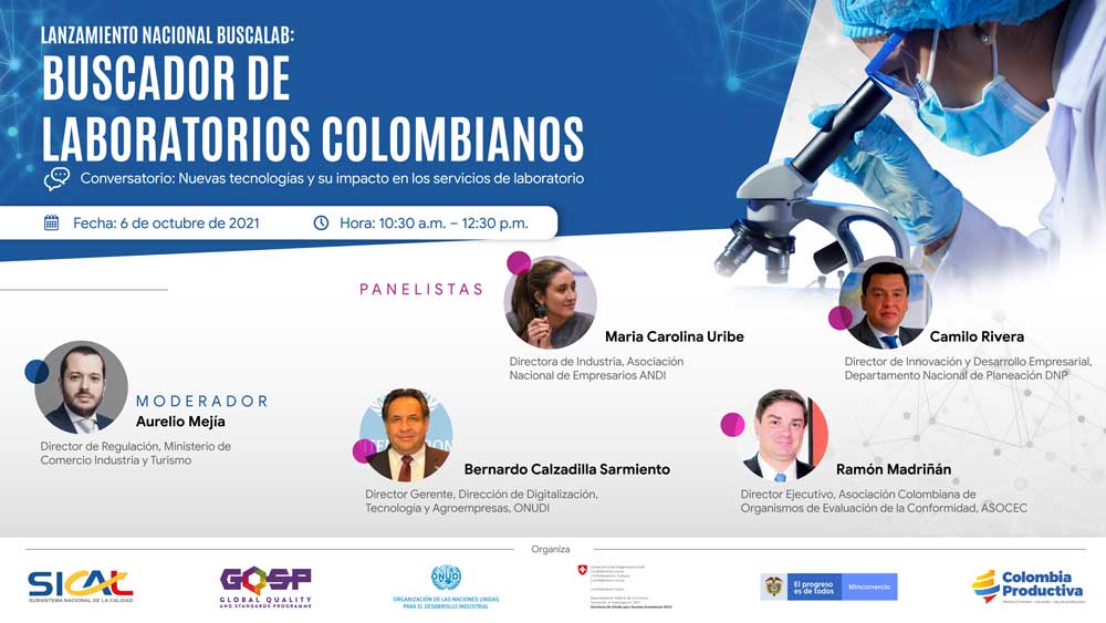 evento Lanzamiento nacional del buscador de laboratorios colombianos Buscalab