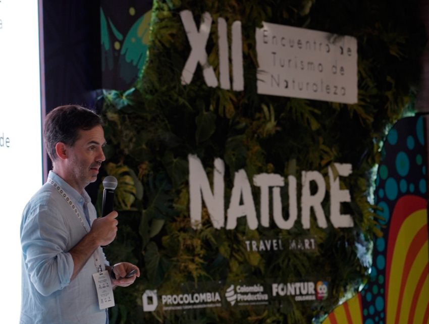 Julián Guerrero, viceministro de Turismo, durante el XII Encuentro de Turismo de Naturaleza.