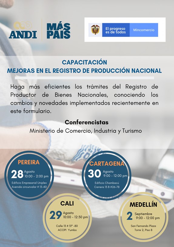 Capacitación “Mejoras en el registro de producción nacional”.