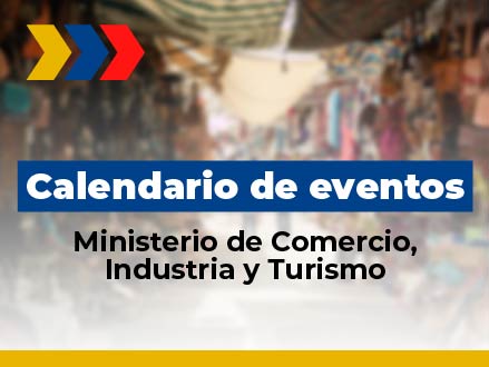 Invitación para visitar el calendario de eventos Mincomercio