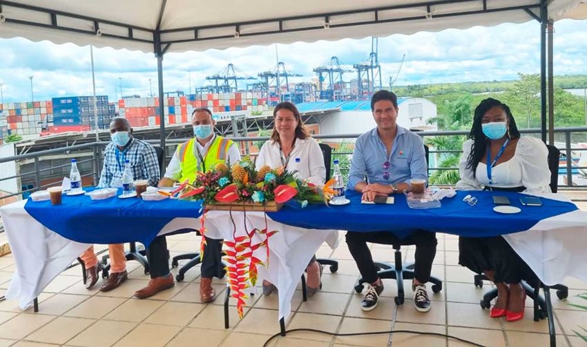 Ministra Lombana en el lanzamiento de línea especial de crédito ‘Buenaventura Importadores Adelante’.