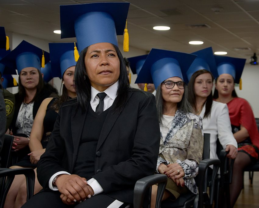 Foto archivo: Graduación guías turísticos capacitados en lengua de señas. 2017.