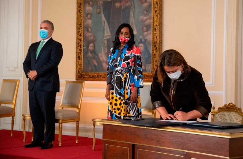 Posesión María Ximena Lombana Villalba como Ministra de Comercio, Industria y Turismo.