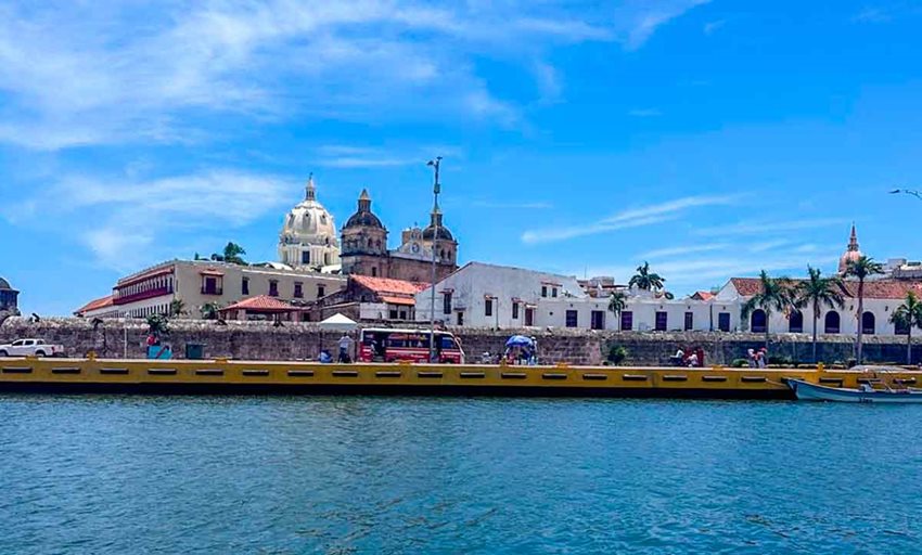 Descripción de la imagen: Foto panorámica de Cartagena.