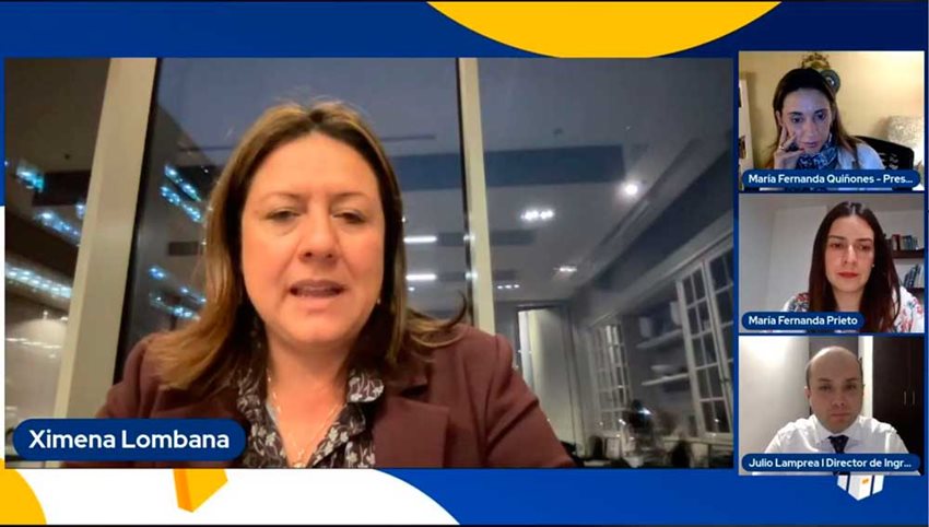 Ministra Lombana en el Facebook Live del día sin IVA, con DIAN y Cámara Colombiana de Comercio Electrónico.