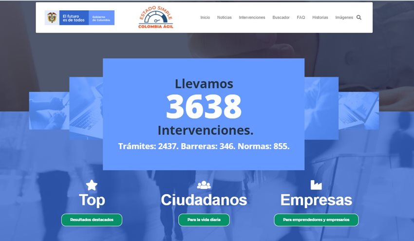 En 31 meses, con 3.638 intervenciones, Estado Simple, Colombia Ágil supera la meta de cuatro años