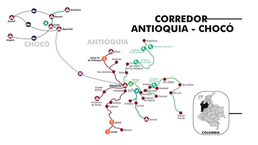 En este corredor turístico podrán encontrar variada oferta que abarca todos los tipos de actividades turística