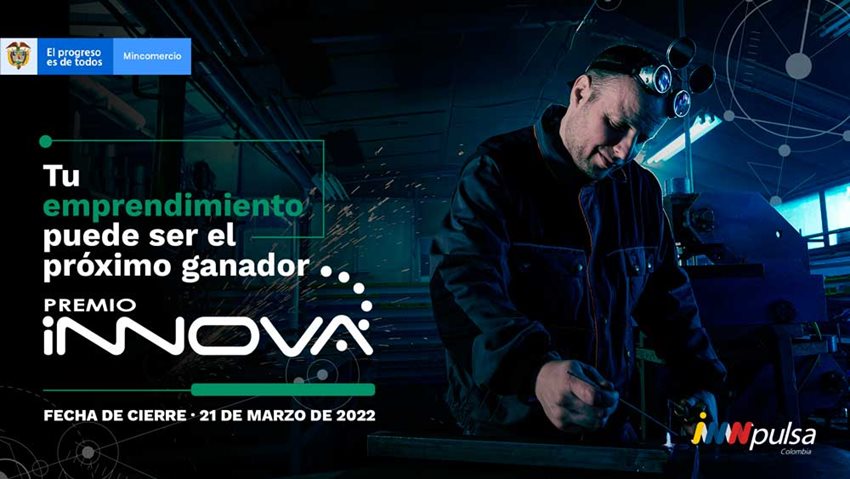 Invitación a los emprendedores a inscribirse al Premio Innova 2022.