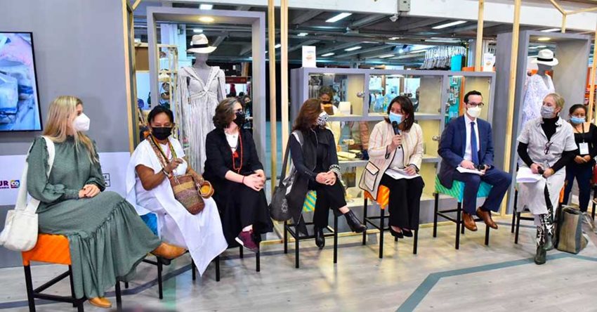 Intervención de la ministra Ximena Lombana durante Expoartesanías 2021.