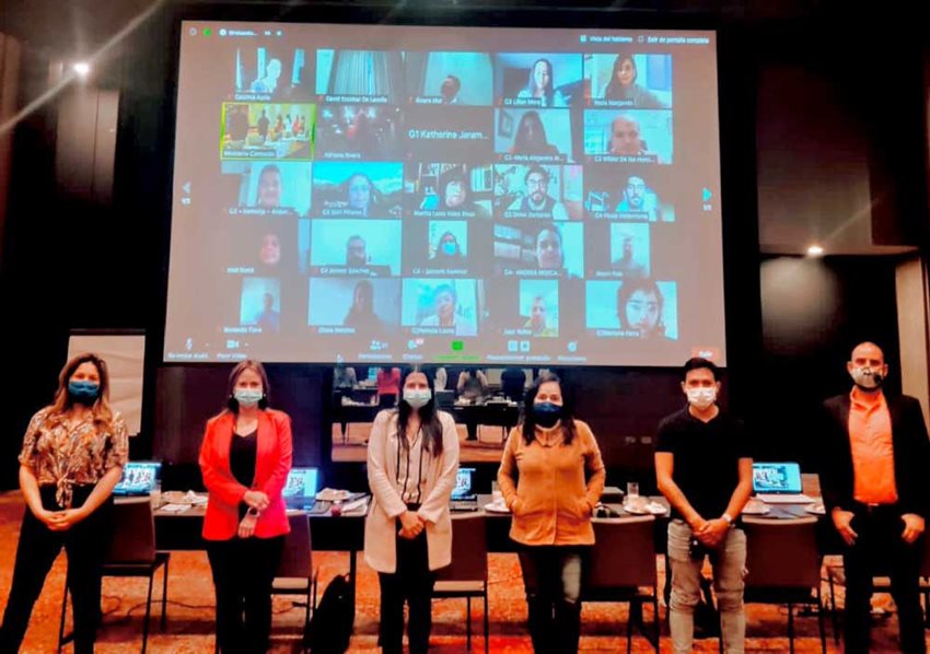 En los tres días de trabajo colaborativo, cerca de 100 personas participaron de manera virtual y sincrónica.