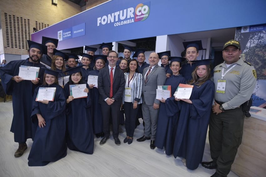El grupo de graduandos del SENA hace parte de la décima promoción de estudiantes.