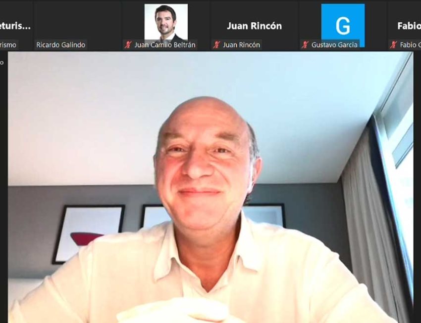 Viceministro de Turismo, Ricardo Galindo, durante la presentación de la Política de Turismo Sostenible.