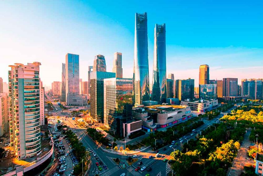 Vista panorámica de Tel Aviv en Israel.