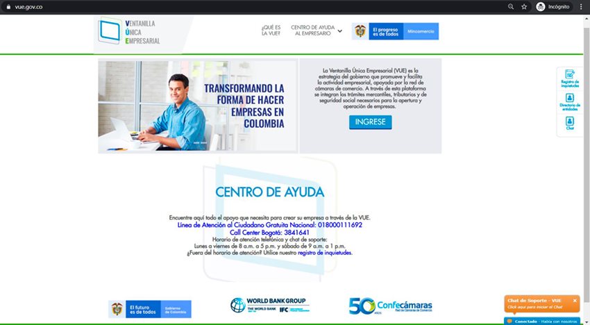 Esta herramienta permitirá realizar virtualmente procedimientos relacionados con empresas.