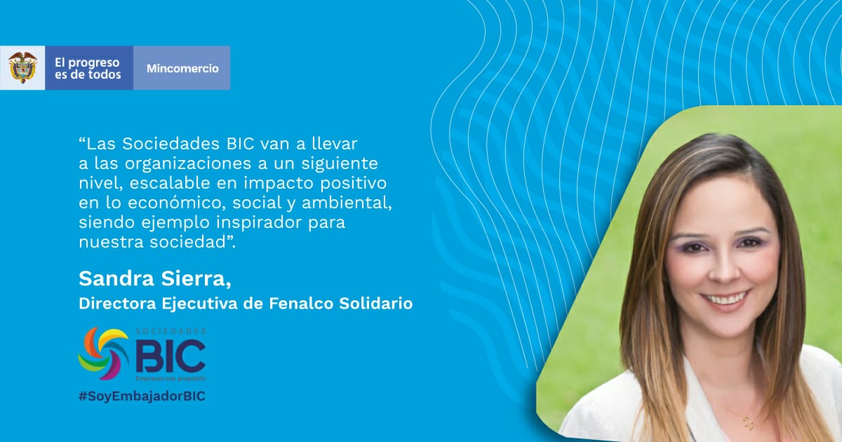 Sandra Sierra, directora ejecutiva de Fenalco Solidario.