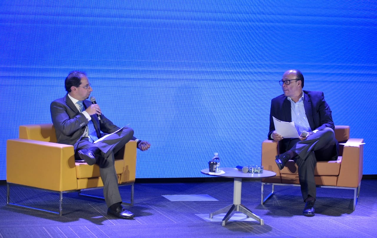 José Manuel Restrepo, ministro de Comercio, Industria y Turismo, y Juan Carlos Rondón, secretario general del Ministerio de Comercio, Industria y Turismo.